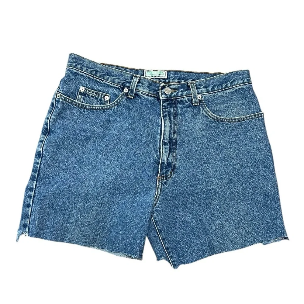 Vintage 90s Guess Jean Shorts Size 34 Cut Off Denim